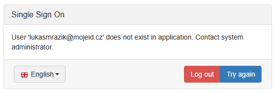 login error