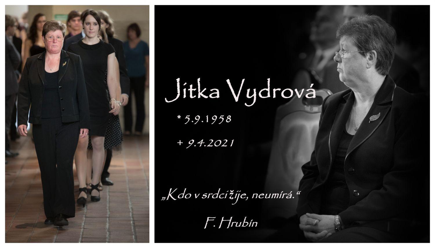 Opustila nás Jitka Vydrová
