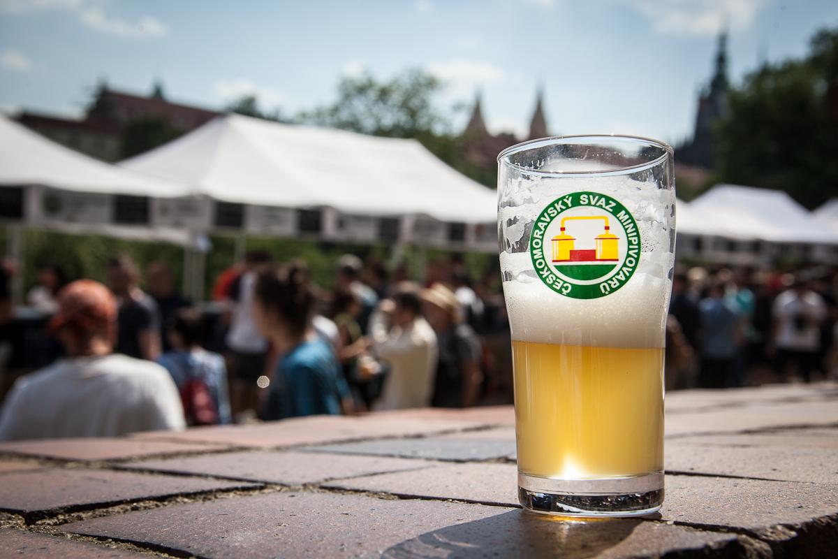 Lachout na festivalu minipivovarů na Pražském hradě