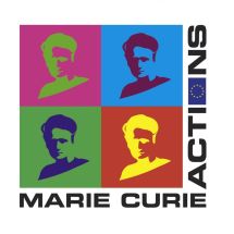 Marie Curie Logo with flag (šířka 215px)