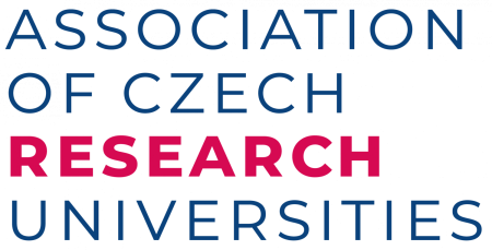 Logo of Association of Czech Research Universities - English version